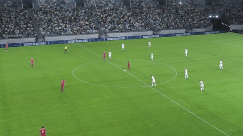 西甲联赛比赛场景